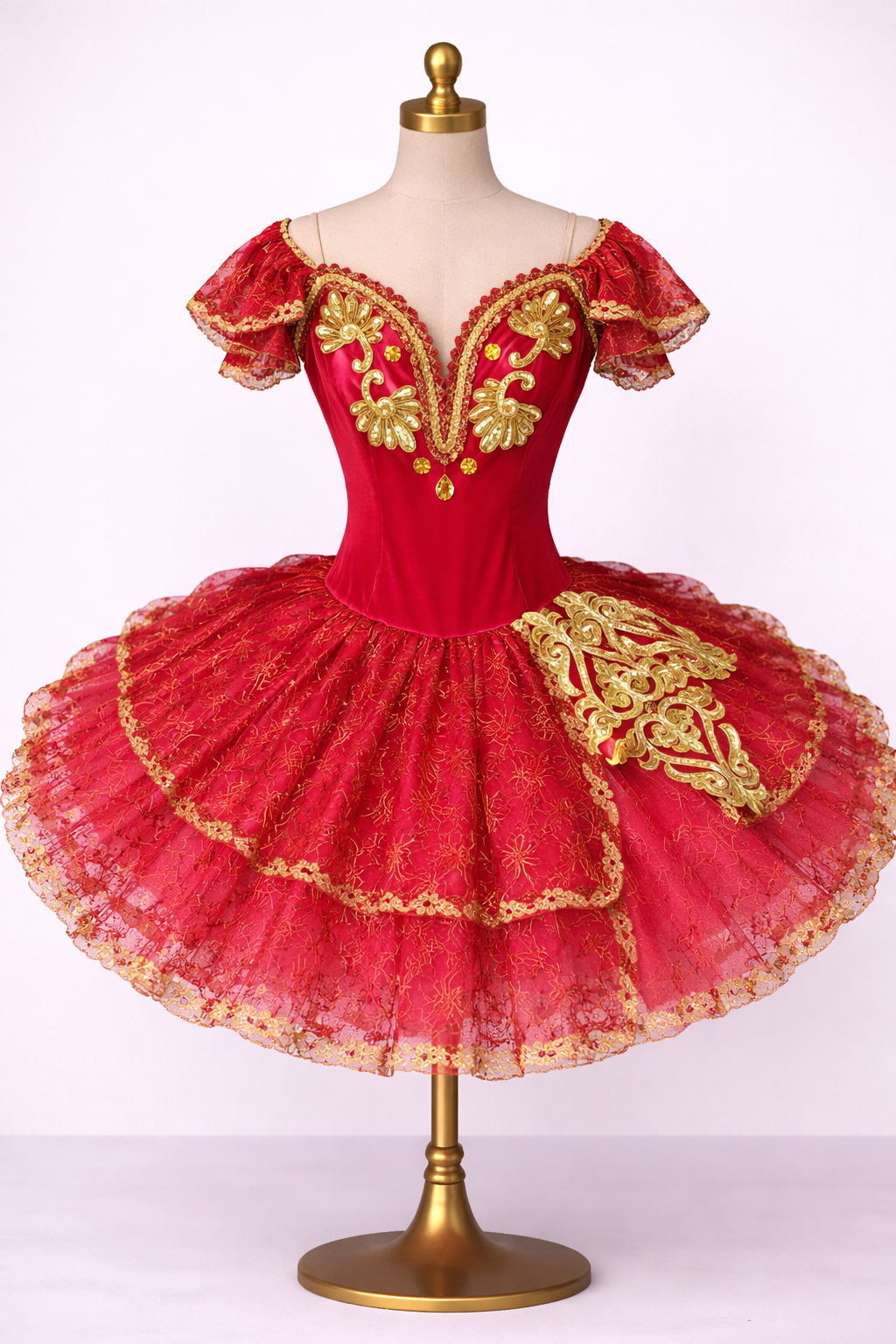 Costume da danza su misura con dettagli brillanti